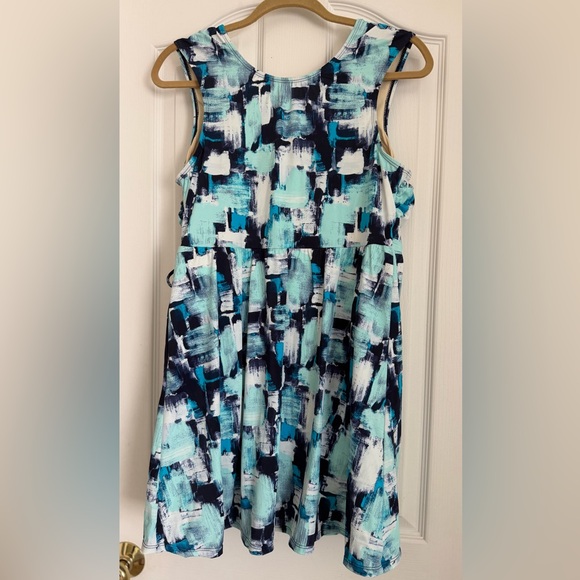 Stylish Blue and White Women Swim One Piece - Picture 4 of 9